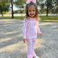 Pink Gingham Pant Set