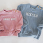 Original Embrodiered Name Sweater Bubble - Pink