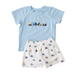 French Knot Construction Boys Short Set