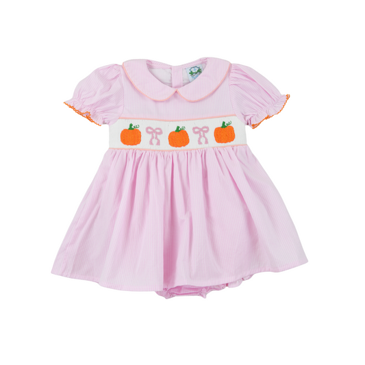 Pumpkin Patch Express Pink Gingham Skirted Bubble
