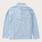 Boys' Sporty Snap Pullover in Cashmere Blue with Plaid Liner