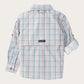 Boys' Long Sleeve Founders Kids Fishing Shirt in Sullivans Island Arona Blue Plaid