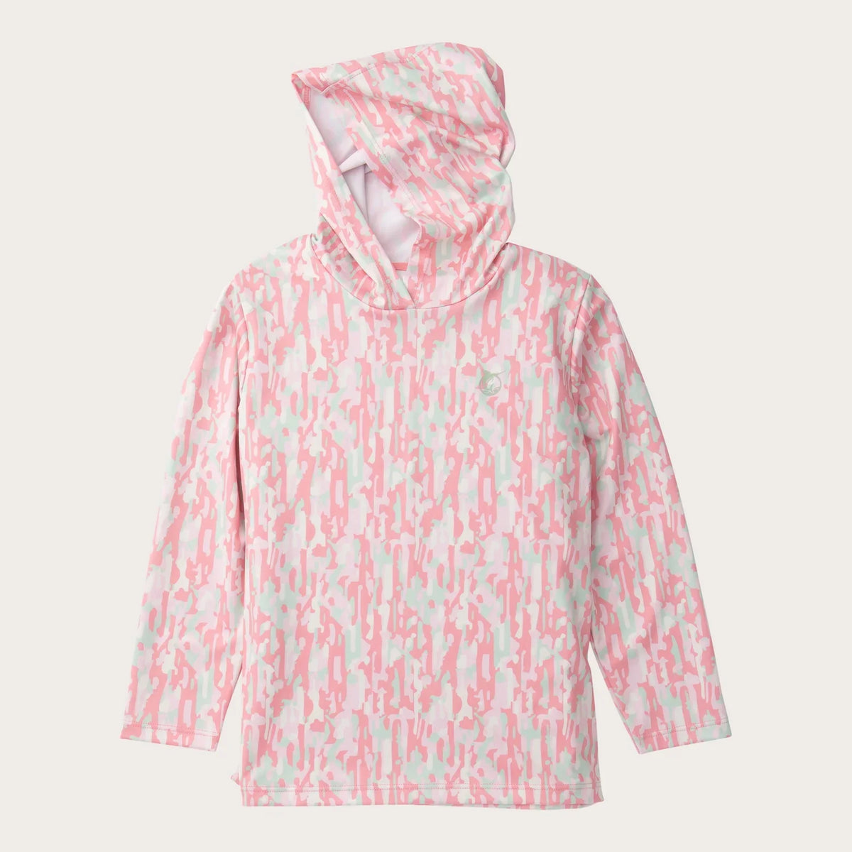 Girls' Pro Performance Hoodie T-shirt in Geranium Pink Camo
