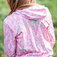 Girls' Pro Performance Hoodie T-shirt in Geranium Pink Camo