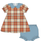 PO114: Fall Plaid Bloomer Set