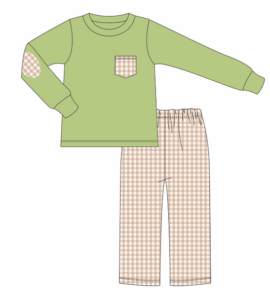 PO114: Mom & Me Fall Boy Pants Set
