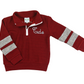 Dark Red Chainstitch Pullover