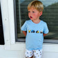 French Knot Construction Boys Short Set