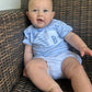Blue Bitty Dot Diaper Set