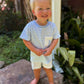 Blue Bitty Dot Boys Short Set