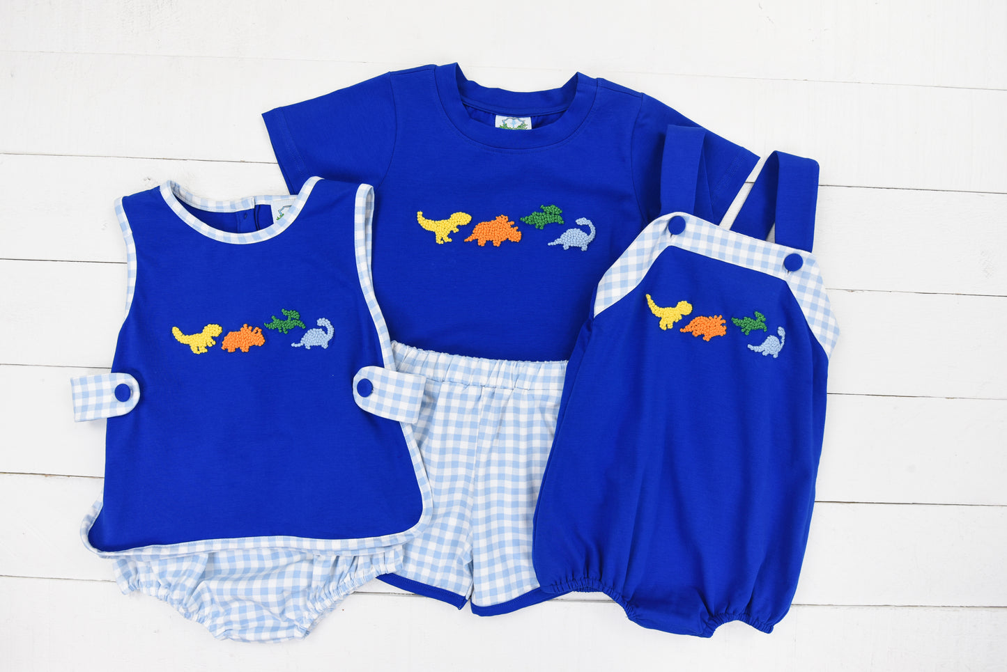 French Knot Dino Apron Set