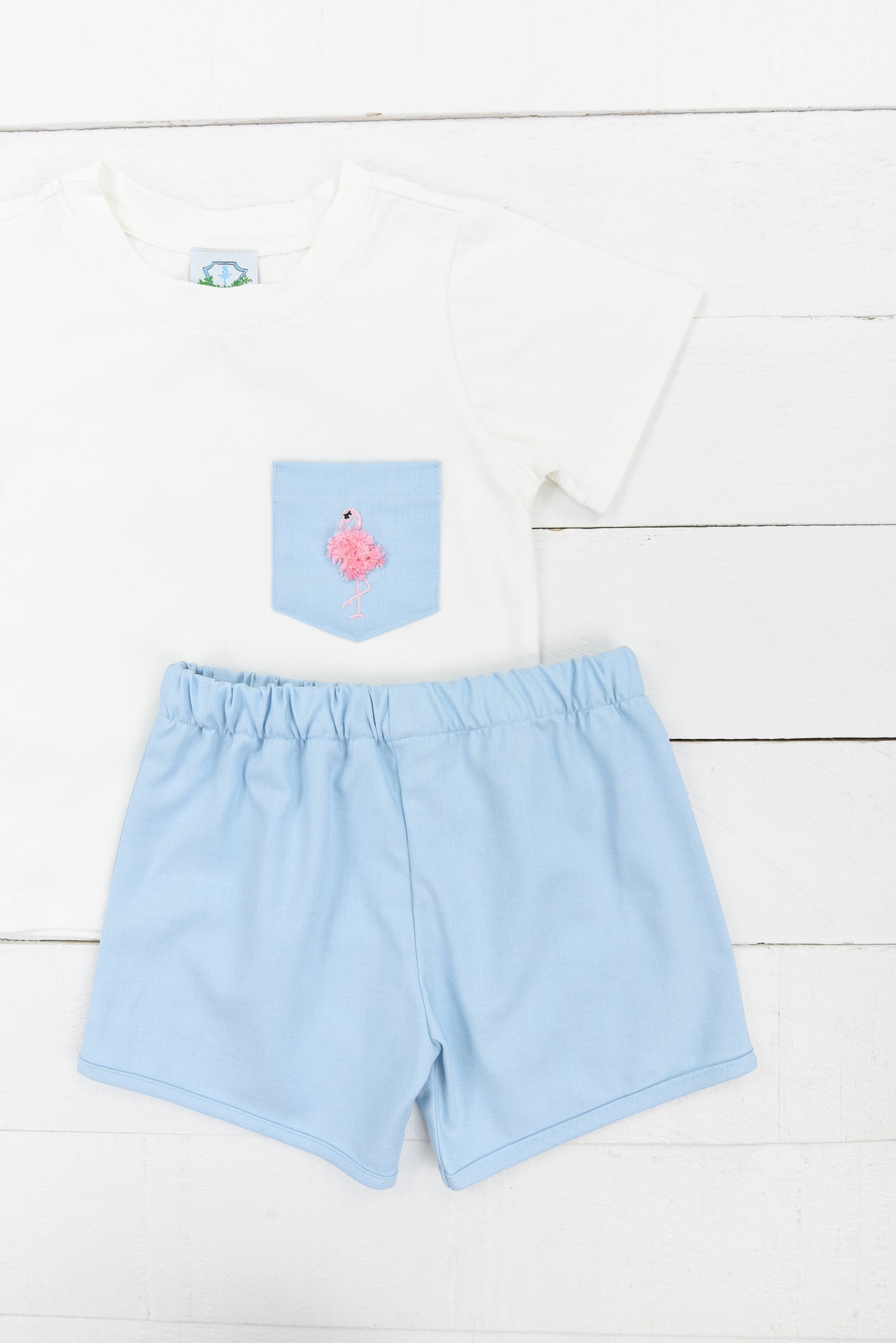 Flamingo Boy Short Set