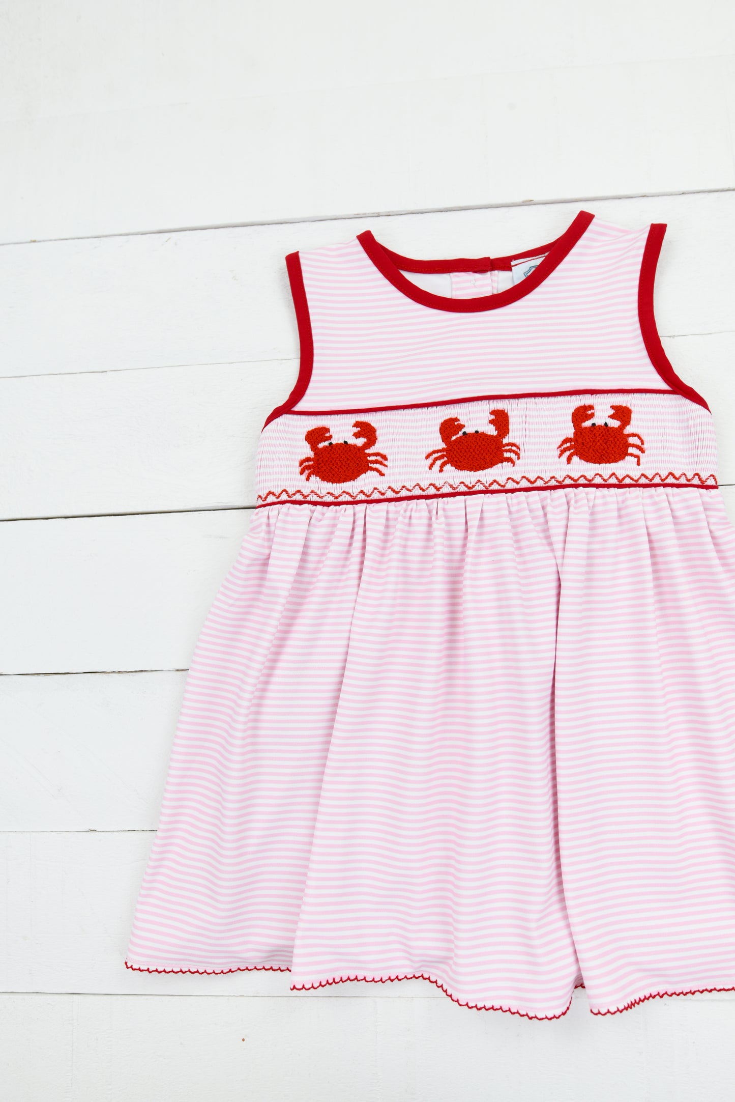 Pink Stripe Crab Dress