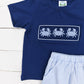 Gingham Crabs Boy Short Set