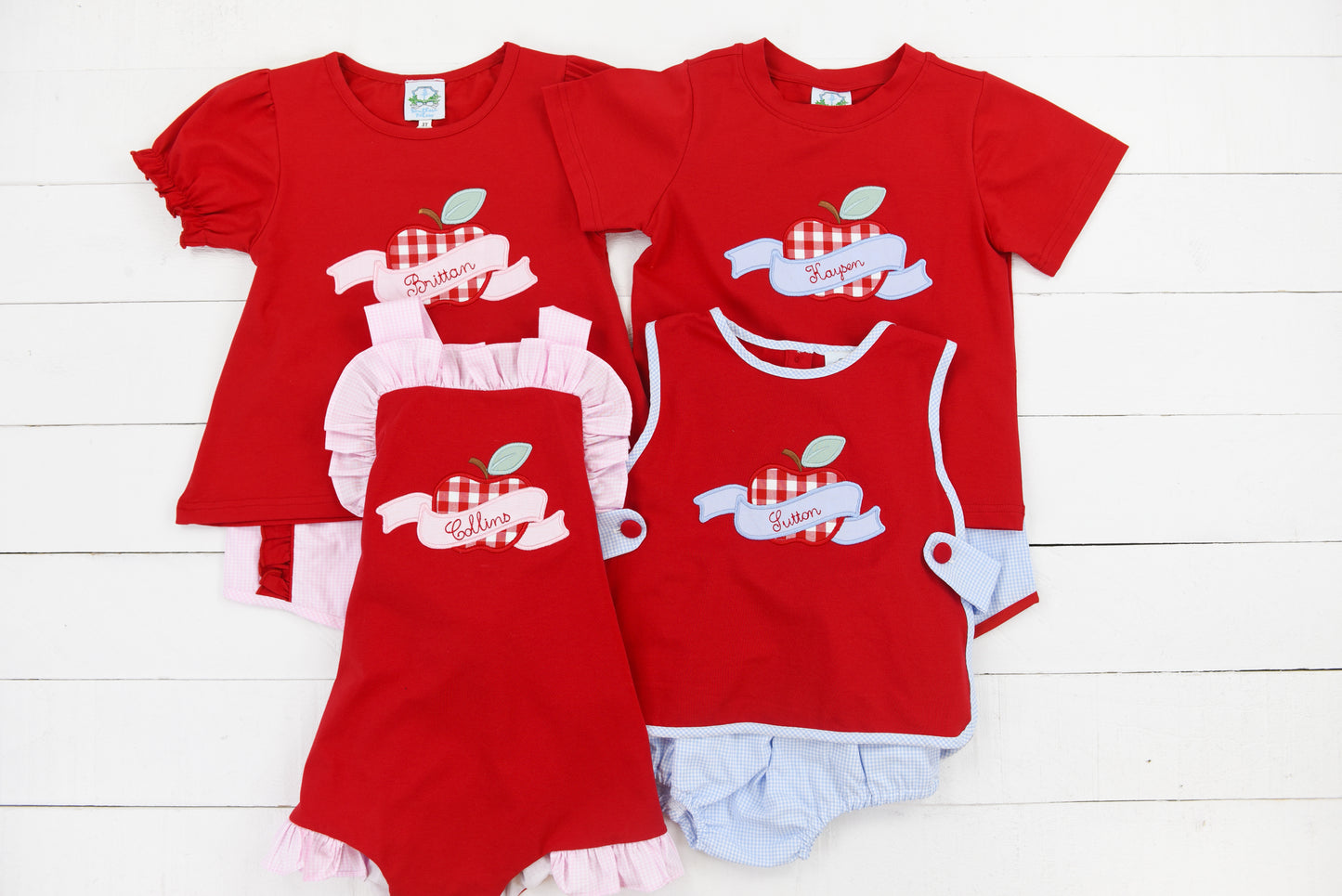 Back 2 School Ribbon Girls Short Set