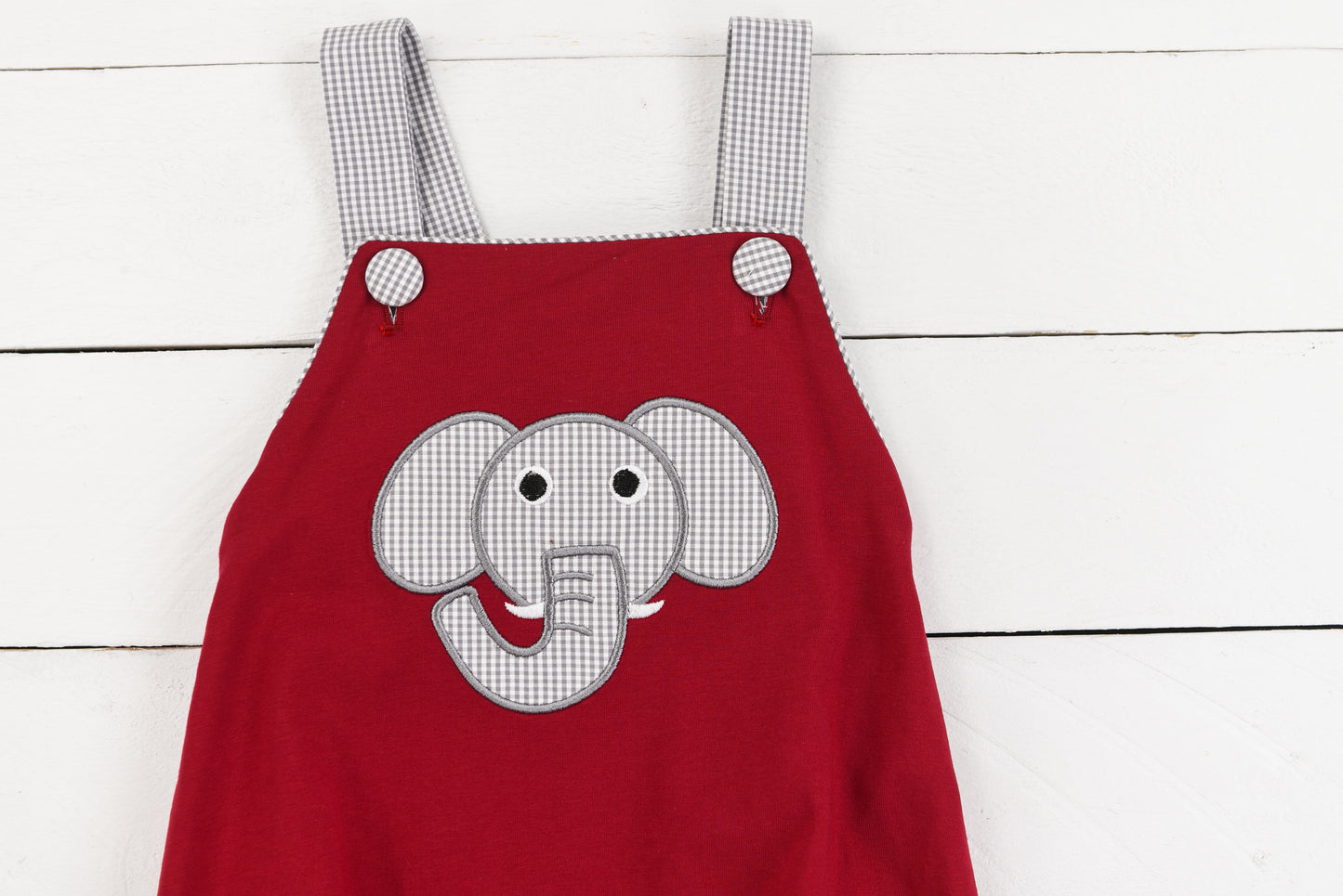 Elephant Applique Boy Bubble