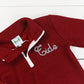 Dark Red Chainstitch Pullover