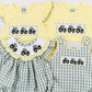 Smocked Tractors Boys Short Set