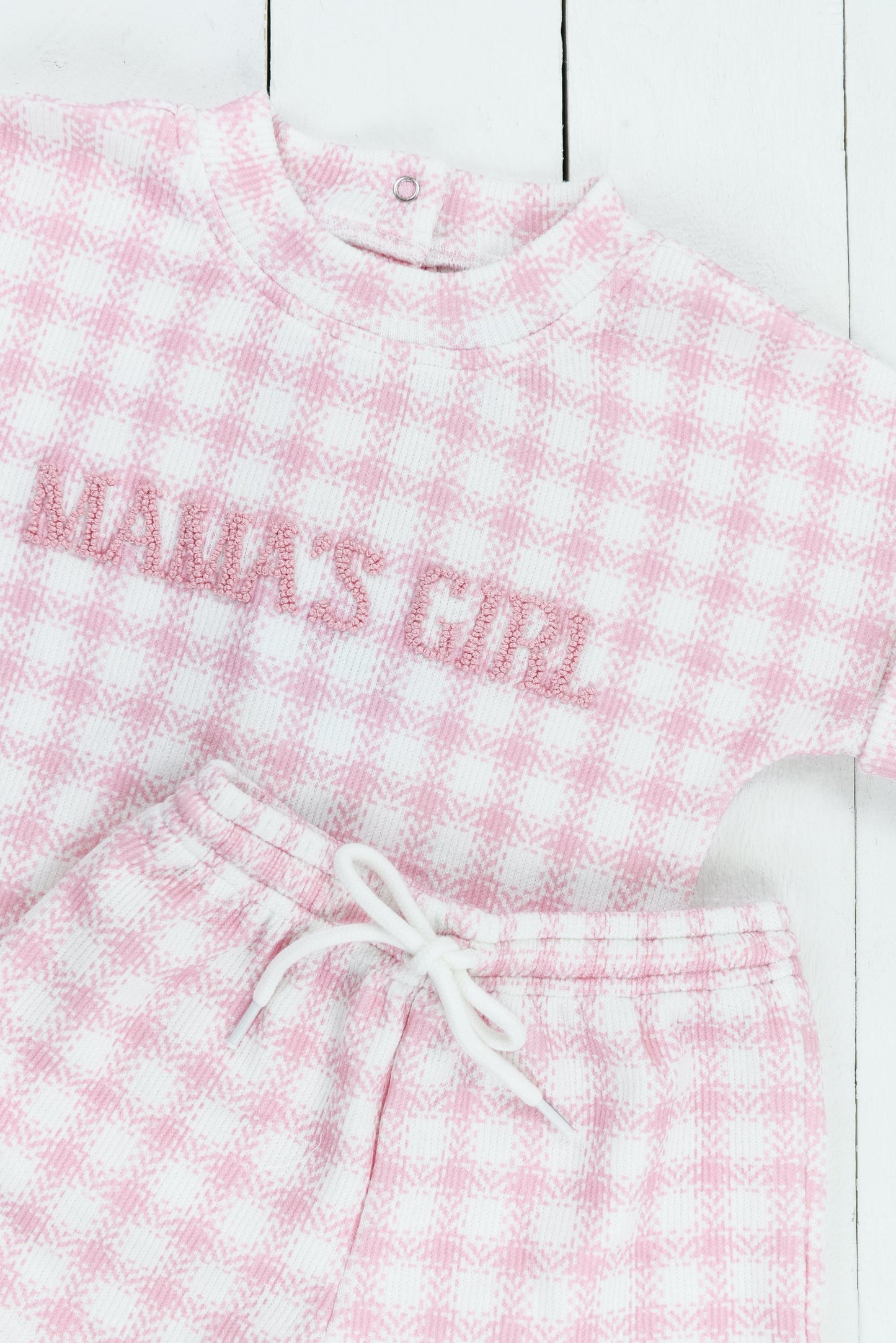 Pink Frenchknot Mama's Girl Set