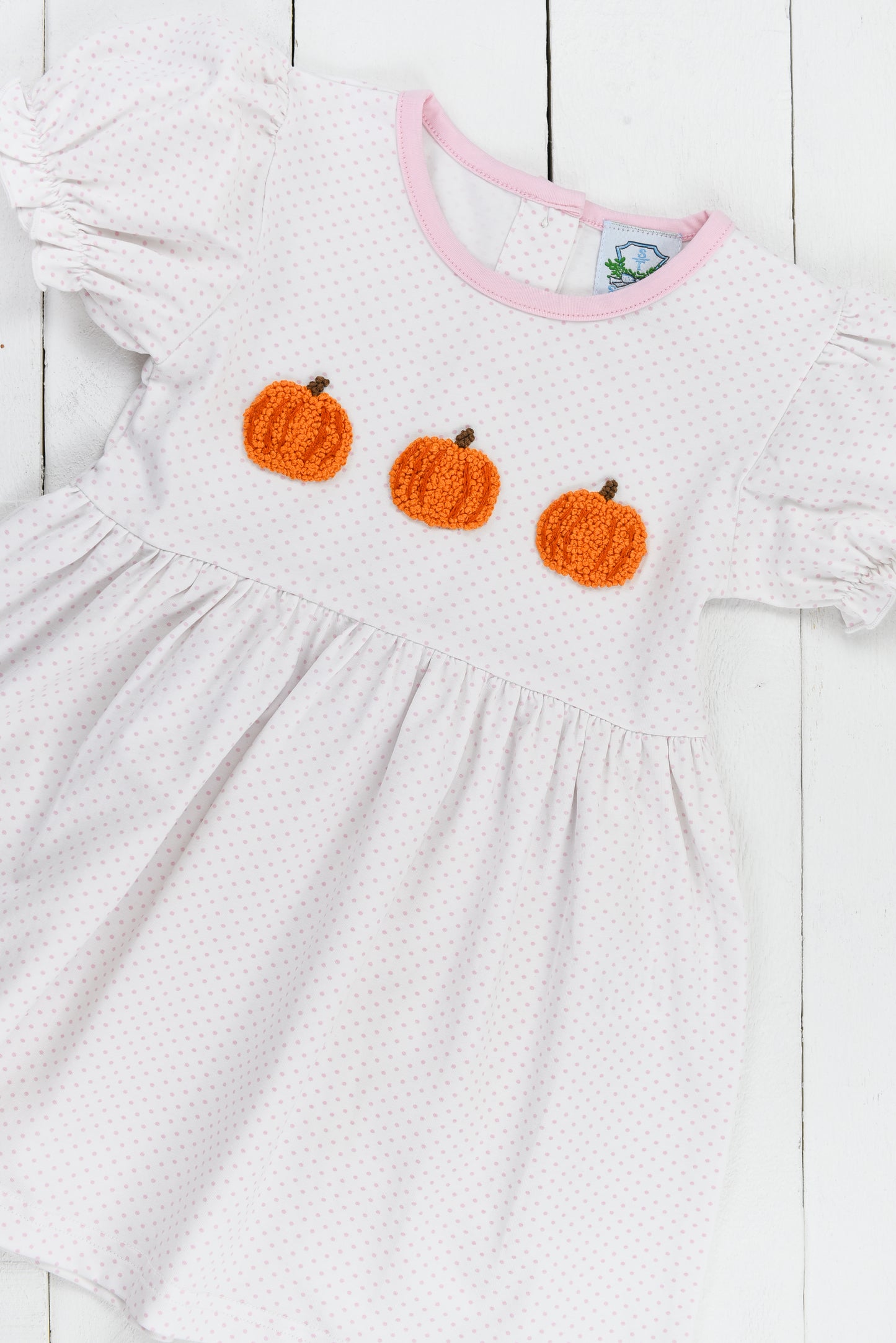 Bitty Dot Pumpkins Dress