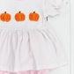 Pink Bitty Dot Pumpkins Girl Bubble Short Set