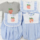 Circle Monogram Pumpkin Boy Short Set