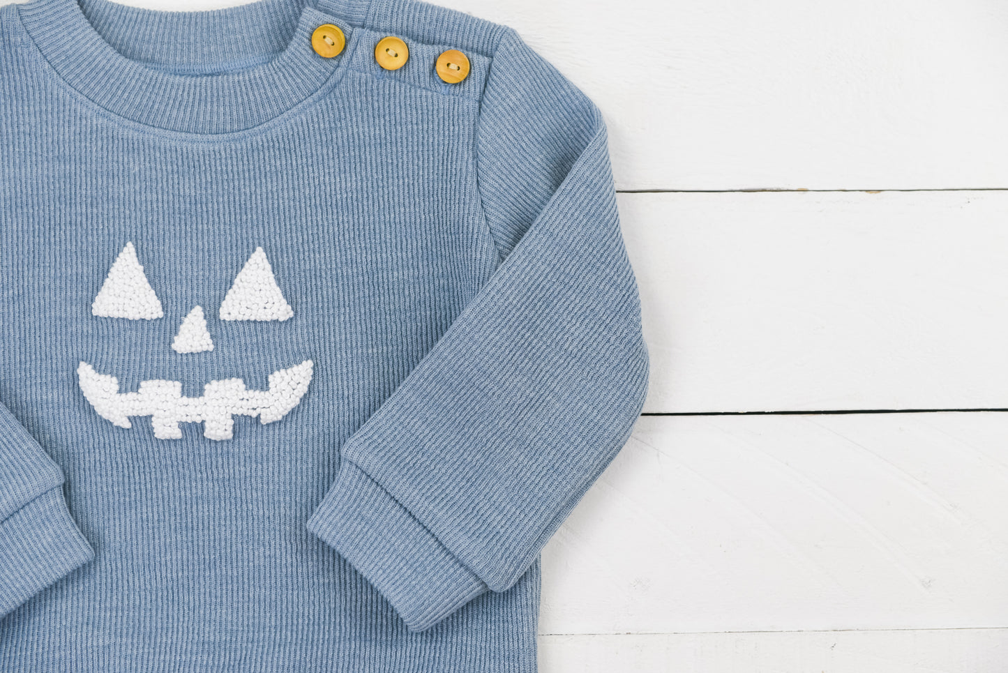 Blue Jack-O-Lantern Sweater