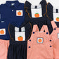 Navy and Orange Pumpkin Casual Short Set