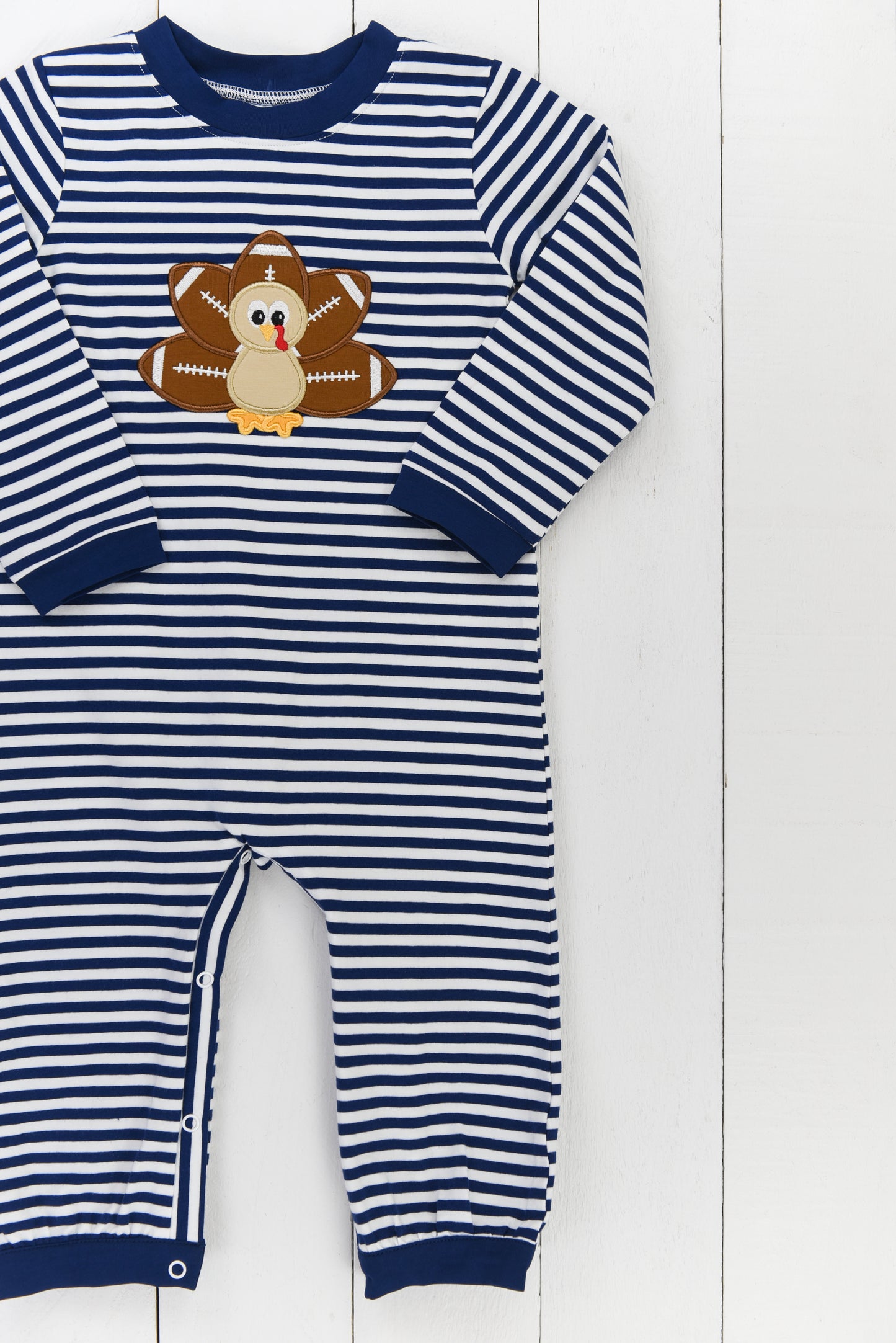 Football Turkey Long Romper