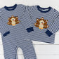 Football Turkey Long Romper