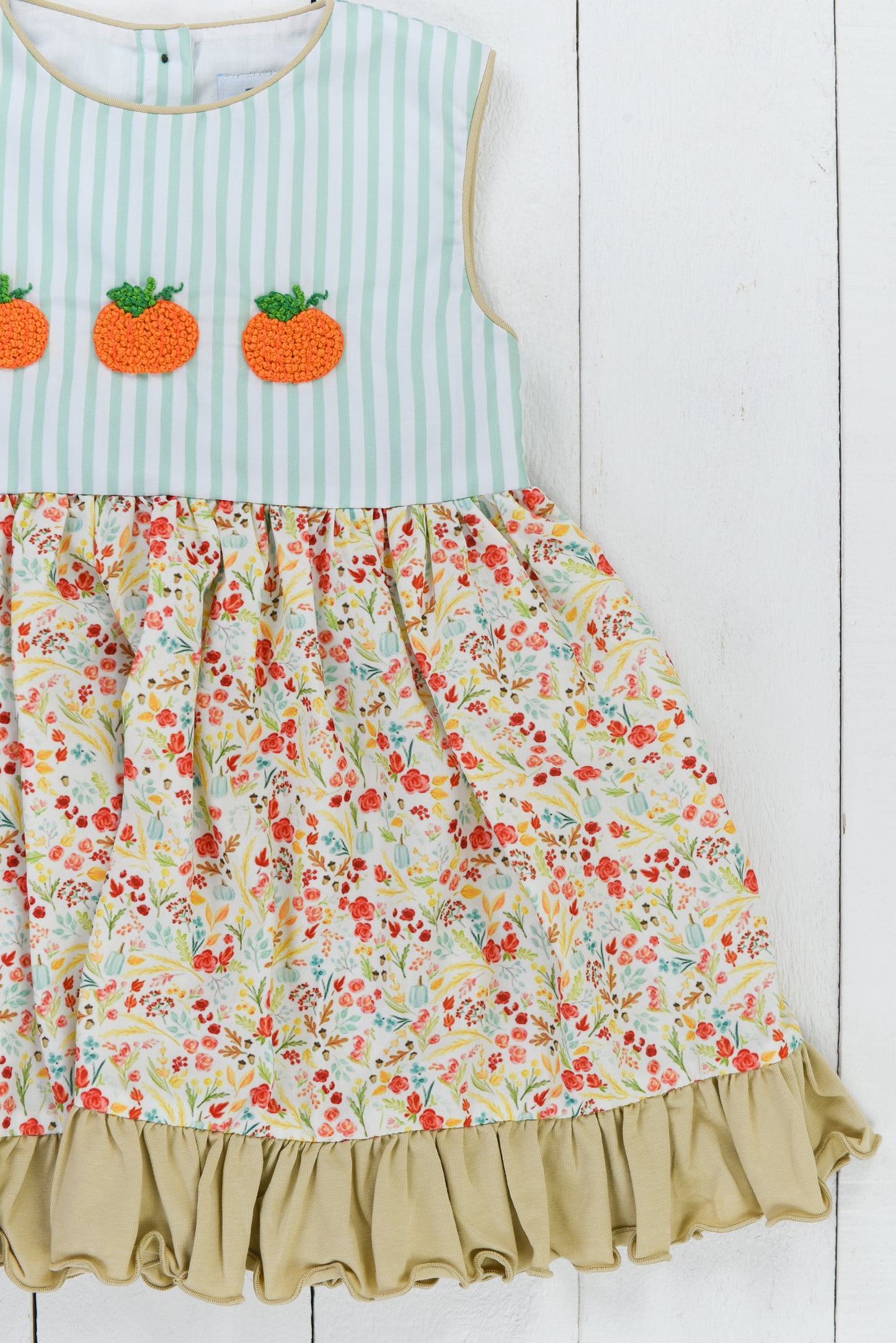 French Knot Pumpkins Dress