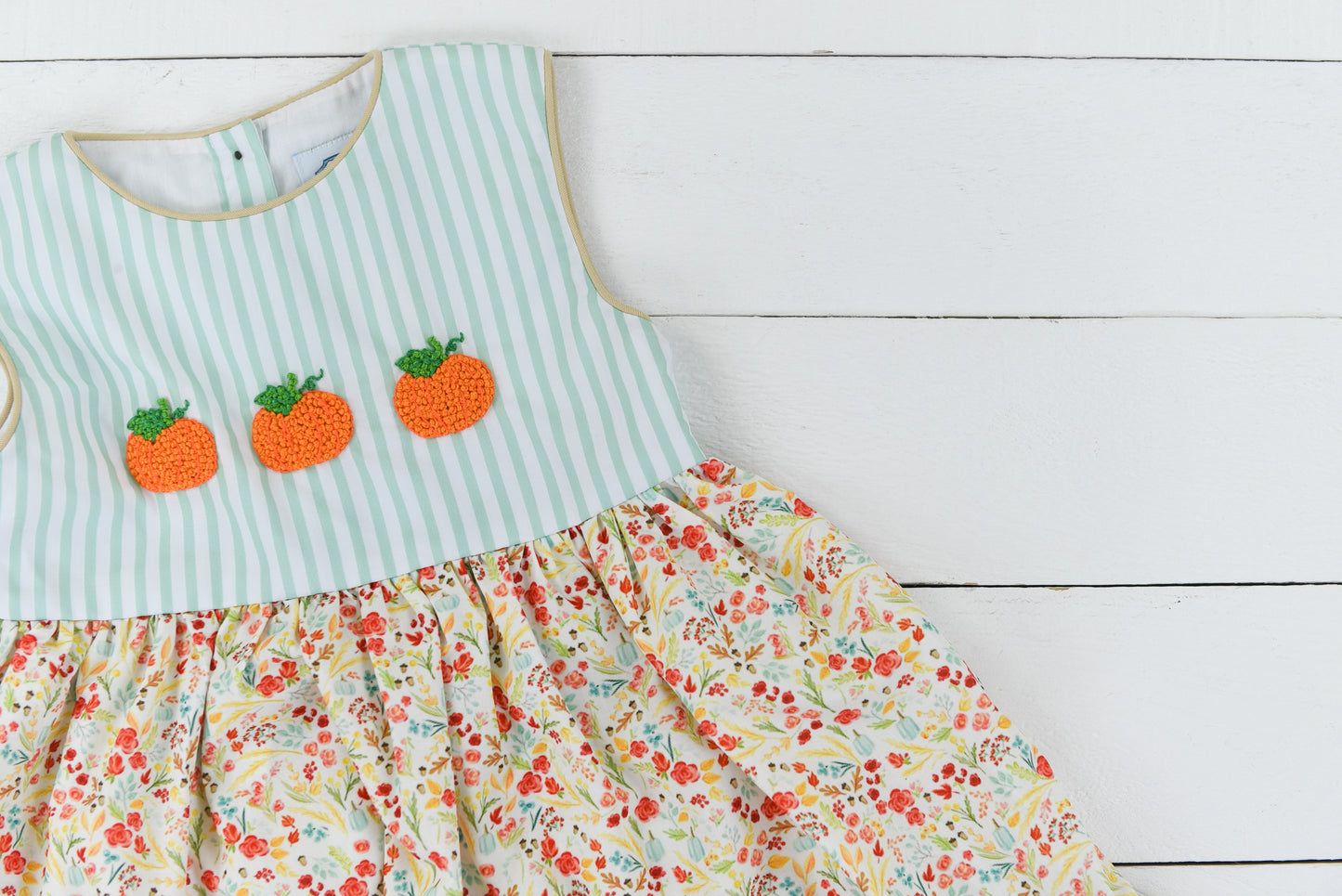 French Knot Pumpkins Dress