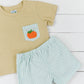 French Knot Pumpkins Boys Short Set