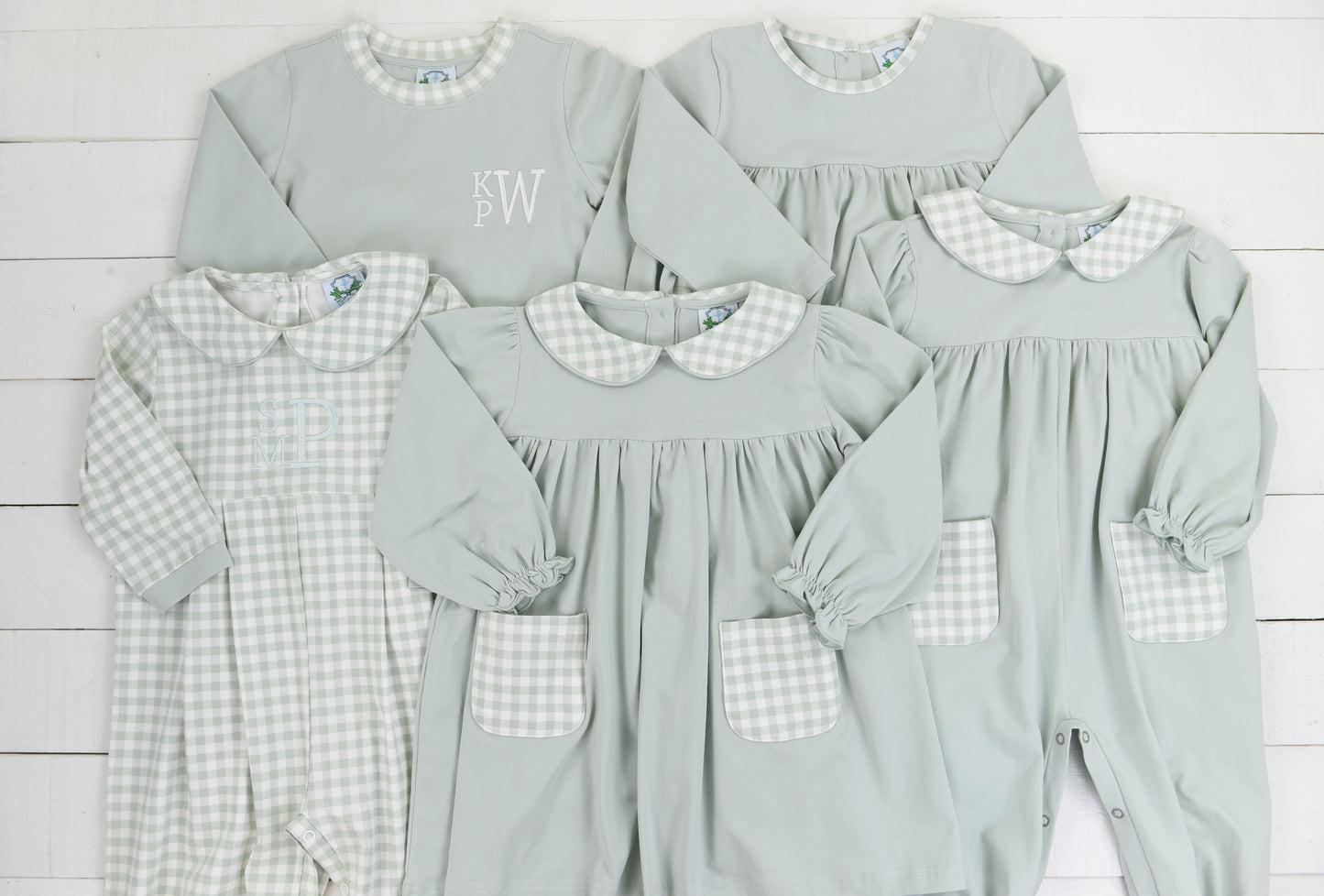 Sage Simple Knit Girls Romper