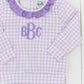 Purple Gingham Pants Set