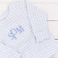 Blue Gingham Diaper Set