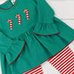 Casual Candy Canes Girls Pants Set