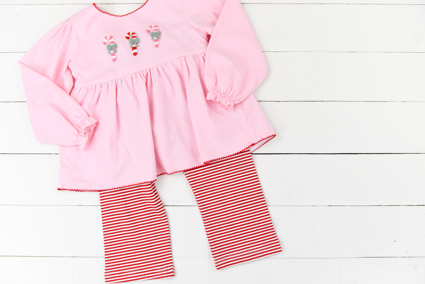 Candy Cane Stripes Girl Pant Set