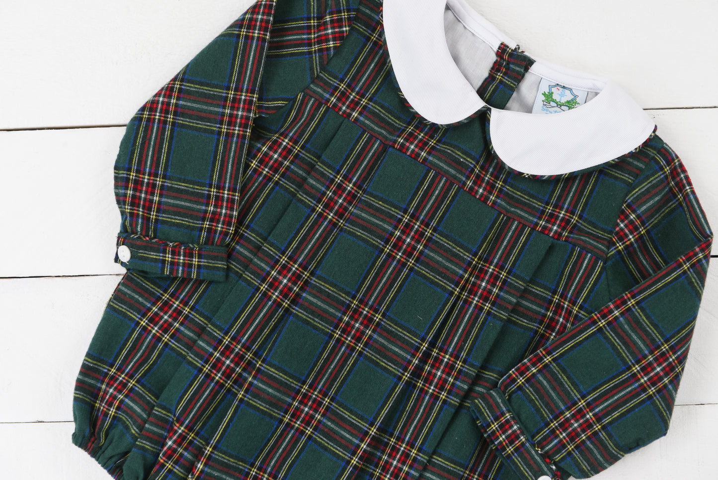 Maroon & Green Tartan Boys Bubble