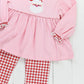 Santa Applique Pink Pants Set