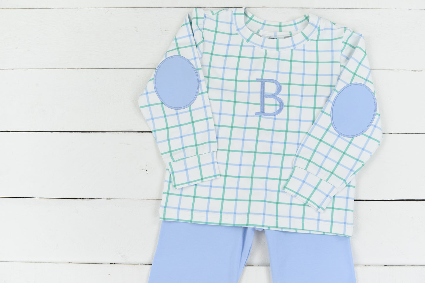 Winter Plaid Boys Pants Set