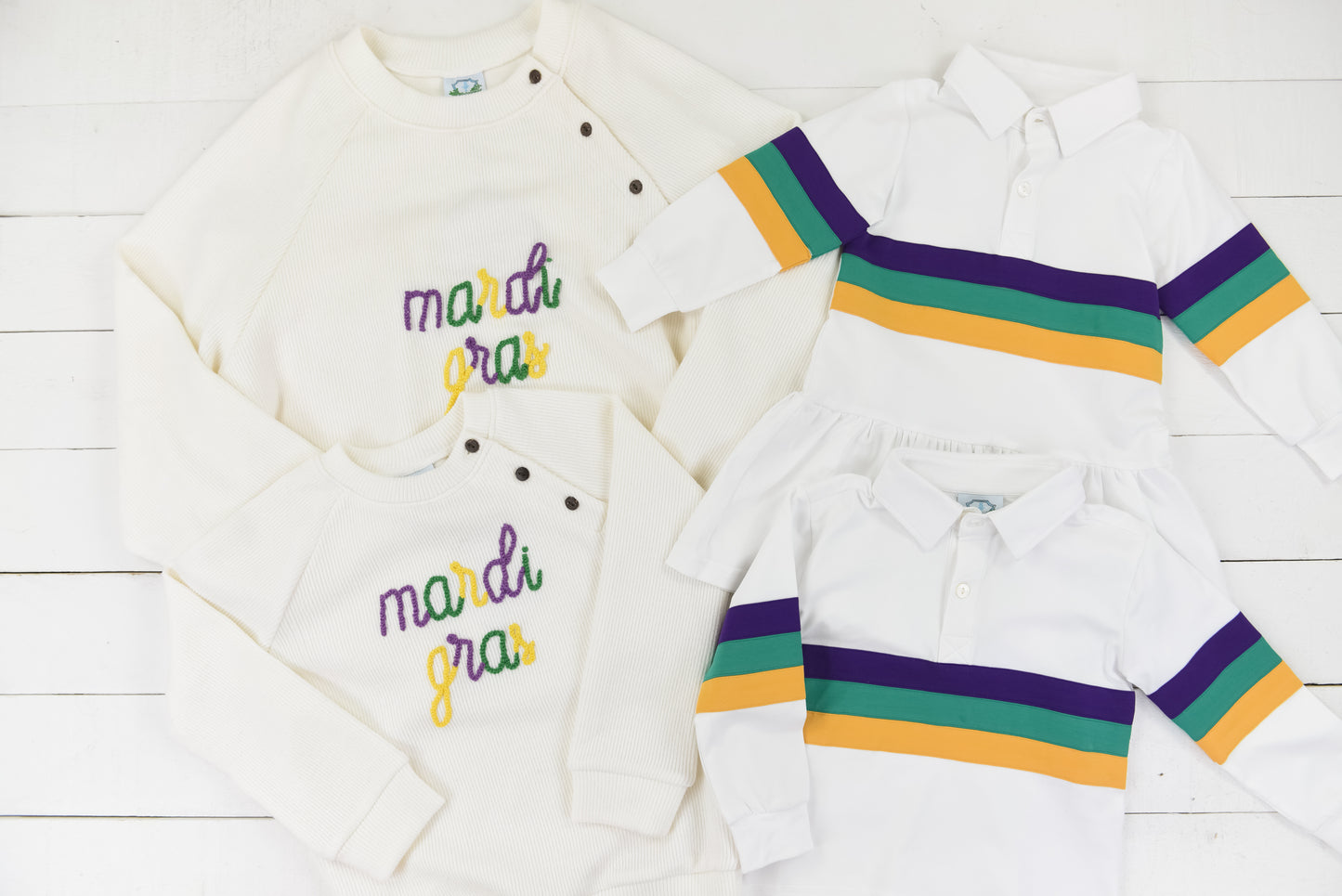 Rugby Mardi Gras Polo Shirt