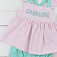 Carolina Knits Girl Bubble Short Set - reg embroidery design, not french knot