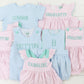 Carolina Knits Girl Bubble Short Set - reg embroidery design, not french knot