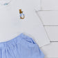 French Knot Blue Rabbit Casual Short Set