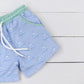 Blue Sailboat Swim Trunks