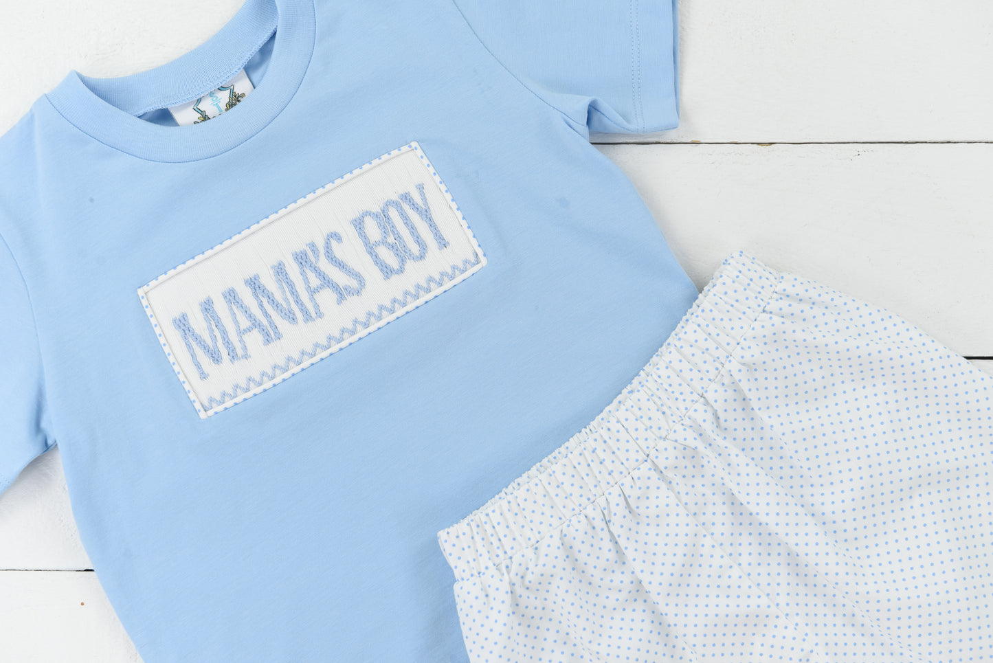 PO99: Mama's Boy Bitty Dot Short Set