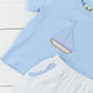 Applique Sailboat Boy Short Set