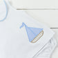 PO99: Applique Sailboat Boy Bubble Short Set