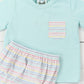 PO99: Mint and Pastel Stripes Diaper Set